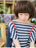 くせ毛風ひし形ショートボブ＆小顔レイヤーg大宮20代30代40代!