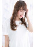 Iライン＆厚めバングで小顔…大人かっこいいうる艶髪b1