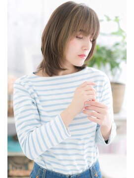 ミック ヘアアンドメイク アップ 駒込店(miq Hair&Make up) ヌーディベージュグラデーションカラー伸ばしかけに◎a1