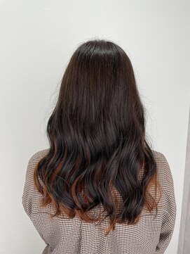 シエル 立川店(CIEL) オレンジブラウン×ロング【CIEL×maki】