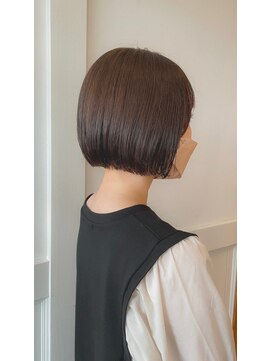 TJ天気予報 7mm 北名古屋店 髪質改善水素カラー/ナチュラルブラウン/ボブ