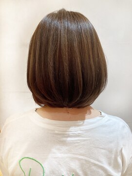 アロマ ヘアルーム 池袋店(AROMA hair room) 大人ガーリーツヤ感ボブチョコレートハイライト/池袋/池袋東口