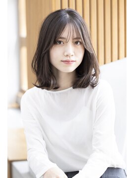 トティア 福島(Totia) 【Totia福島】くびれミディアムボブ×アッシュオリーブ