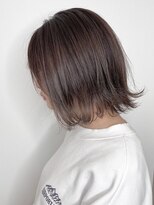 アース 三木店(HAIR & MAKE EARTH) 大人美人前髪ボブウルフ外国人風カラーフェミニンモード