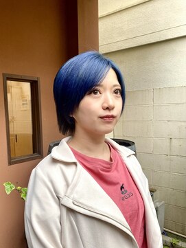 ココカラヘアー ニコ(cococara hair nico) パープルアッシュ/ショート/ハイトーン/ブリーチ/トレンド