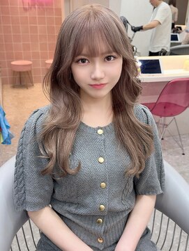 ラルムバイシー 新宿(LARME by Sea) 韓国顔周りxレイヤーセミディ/姫カット/ワンカール/シアーカラー