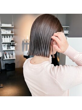 ヘアーエスクールシーユー 枚方T-SITE店(hair S.COEUR×Cu) ヘイリーボブ/切りっぱなし/大阪枚方美容室