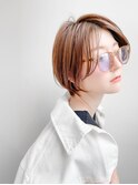 ★前下がりショートボブハンサムショートカットカラーパーマケア