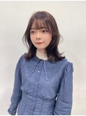 ブリーチなしダブルカラー/グレージュ/くびれヘア　吉祥寺桜