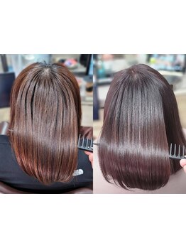 遠方からのご来店も◎カラーとの相性も抜群な《髪質改善トリートメント》ダメージケア・色モチアップ