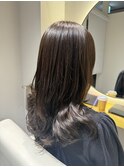 シルバーカラー×ロング