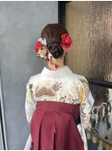 卒業式袴着付けヘアアレンジ☆慶應 日吉 元住吉 綱島