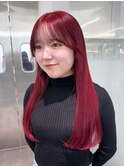 ロング美髪顔周りレイヤーおくれ毛韓国ヘア_ba541411
