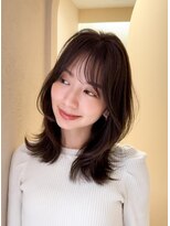 ルル 表参道(lulu.)&nbsp;ダークアッシュ  暗めカラー グレージュ　レイヤーカット
