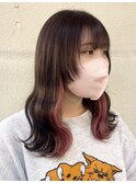 #エクステ#インナー#カラー