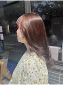 モカブラウン×フェイスレイヤー×髪質改善