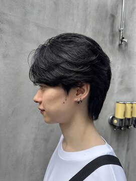 メンズココ 日本橋店(MENS COCO) 20代30代センターパートブルーブラック