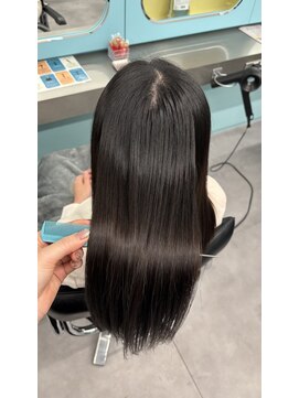 ノー バイ イオエ 西梅田(no. by ioe) ブリーチなしカラー/髪質改善/ミルクティーベージュ/小顔へア