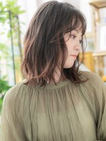 カバーヘア ブリス 上尾西口店(COVER HAIR bliss)&nbsp;■ミルクティーピンクくせ毛風くびれヘア308-3上尾20代30代40代