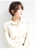 丸み・くびれ・大人ショートボブ・白髪ぼかし・白髪染め