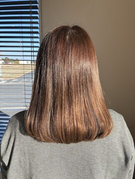 ラミュール 高師本郷店(La.Mur) グレージュカラー/透明感カラー/ミディアム/ストレート/30代40代