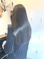 ローレン(LOREM)&nbsp;オリーブグレー伸ばし中×ダークオリーブ11.27