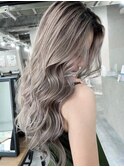 【LIAH】ホワイトグレージュbalayage/白髪ぼかし/髪質改善
