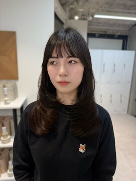 ザシェノンウメダ(THA CHAINON UMEDA) イメチェン/ピンクベージュ/アンブレラカラー/前髪/心斎橋