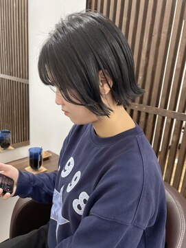 ルルズ(LULUS) ぷつっとボブミニボブグレージュグレーブラック韓国風黒髪ヘア