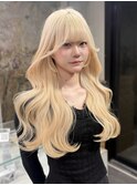 mayu//ブロンドロング抜きっぱなしブリーチ