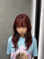 ティグル テンジン(TIGRE tenjin)&nbsp;ブリーチなしWカラーでワインレッドに！