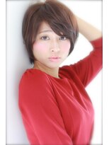 ノラ ヘアーサロン(NORA HAIR SALON) NORA【ERI】丸顔さんカバー小顔似合わせ前髪耳かけ大人ショート