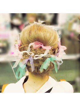 ボア トウキョウ(Voix Tokyo) 編み込みアップ