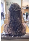 【sorriso haiｒ桜山】ロープ編み☆およばれハーフアップ