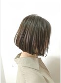 お手入れ簡単ボブ×透明感アッシュブラウン