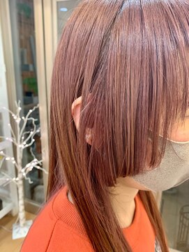 アメイジングヘアー 千歳店(AMAZING HAIR) 【AMAZING HAIR千歳店/森田】ブリーチonピンクベージュ