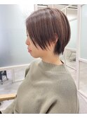 前髪なしナチュラルハンサムショート20代/30代/40代