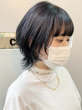 キューズ クラブ(cuz KLUB) 【cuzKLUB】ショートウルフ×ブルーグレー【池袋】