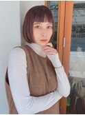 大人艶カラー/アゴラインミニボブ