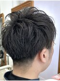 MEN'S HAIR  センターパート ツイストスパイラル コンマヘア