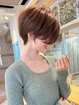 ロンド ストラーダ 心斎橋(Lond strada) ショート×ハイライト白髪ぼかし×愛され似合わせカット[心斎橋]