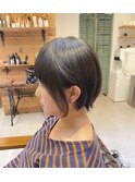 ショートボブ×縮毛矯正