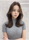 レイヤーカット韓国ヘア