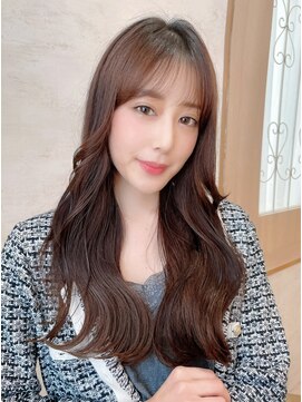 プアメリア 名古屋(Puamelia) ブリーチなしダブルカラー×韓国★レイヤーロング[名古屋]