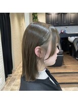 アシュレイ(ASHLEY)&nbsp;suzu オリーブカラー ミントアッシュ 赤み消し 大阪福島区