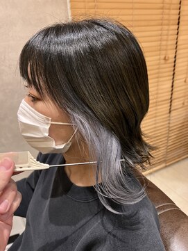 ジールサロン 阿見店(ZEAL SALON) インナーカラー♪シルバー