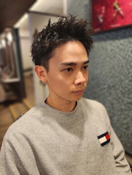 ワンワンオー バーバーショップ 博多店(@110 BARBER SHOP) スパイキーショートヘア
