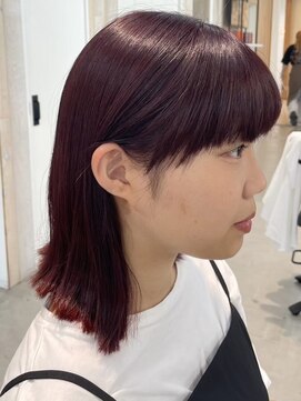 グランデュール 東静岡池田店(GRANDEUR) ダブルカラーピンクベージュベージュカラーケアブリーチレイヤー