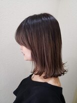 クリーム 町田(Cream) 「小顔見せ×髪質改善ストレート 艶ミディアムレイヤー」