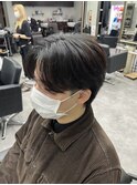 センターパートニュアンスパーマスパイラルパーマメンズパーマ